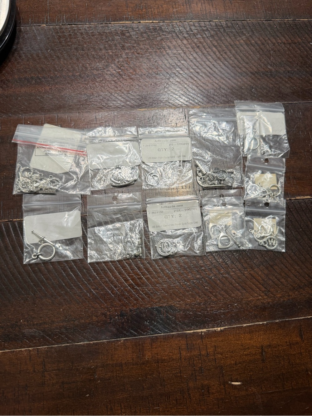 Silver Jewelry Toggle Clasps Assortment - Multi-Pack